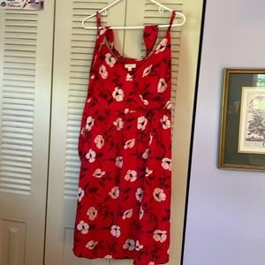 Simple, flower, spaghetti dress